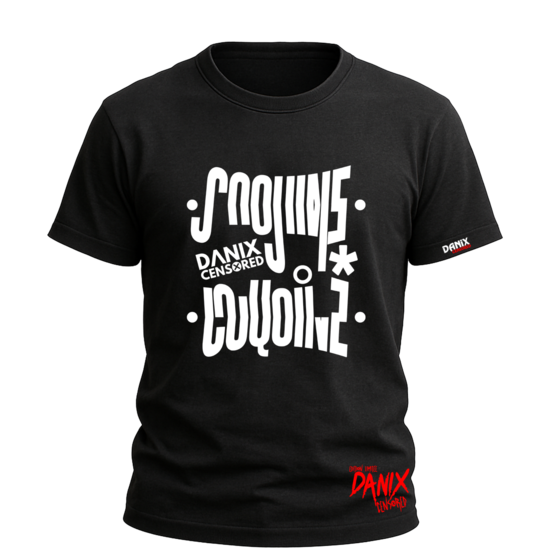 Tshirt Message caché : COQUINE [DANIX CENSORED]